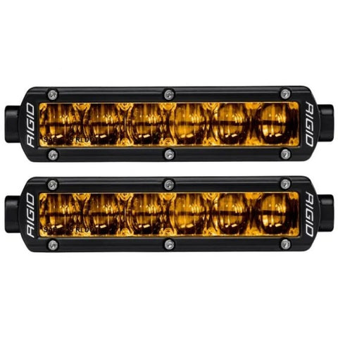 Rigid Industries 6in SR-Series Pro Dot / SAE Fog Lights (Pair) - Selective Yellow - 906704