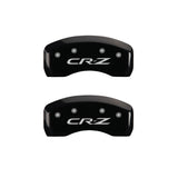 MGP 4 Caliper Covers Engraved Front Honda Engraved Rear CR-Z Black finish silver ch - 20206SHCRBK