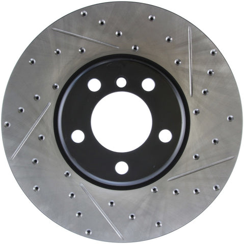 StopTech BMW 12-15 335i / 2014 428i / 2015 235i/228i Front Left Slotted & Drilled Sport Brake Rotor - 127.34140L