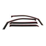 Westin 2014-2018 Chevy Silverado 1500 Crew Cab Wade In-Channel Wind Deflector 4pc - Smoke - 72-39415