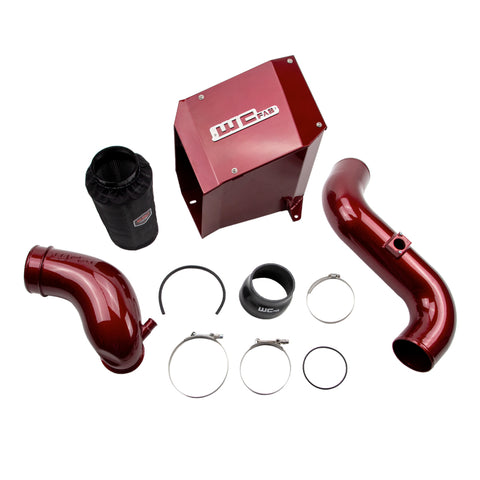 Wehrli 2004.5-2005 LLY Duramax 4in Intake Kit with Air Box Stage 2 - Red - WCF100301-Red