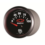 Autometer Oil Pressure 2-1/16, 0-100 PSI - Red Bowtie - 3627-00406