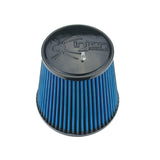 Injen NanoWeb Dry Air Filter 4.0 Flange w/ShurLok / 5.63 Base OD /6.0 Tall /4.0 Top w/Barb Fitting - X-1082-BB