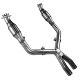 Kooks 05-10 Ford Mustang GT 4.6L 3V Auto/Manual 3in x 2 1/2in OEM Cat X Pipe Kooks HDR Req - 11313210