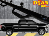 N-Fab Nerf Step 15-17 Chevy-GMC 2500/3500 Crew Cab - Gloss Black - Cab Length - 3in - C1575CC