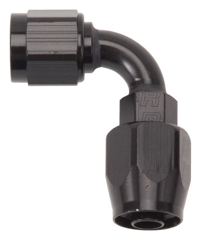 Russell Performance -12 AN Black 90 Degree Full Flow Swivel Hose End - 613195