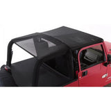 Rampage 1997-2006 Jeep Wrangler(TJ) Combo Sun Brief/Safari Top - Black Mesh - 94301