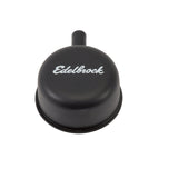 Edelbrock Round Cap w/ Nipple Black - 4413