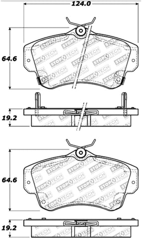 StopTech Performance 03-05 Dodge SRT-4 Front Brake Pads - 309.08410