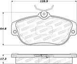 StopTech Street Touring 92-97 Volvo 960 Front Brake Pads - Semi-Metallic - 308.05420