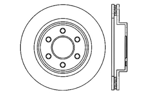 StopTech Drilled Sport Brake Rotor - 128.63056R