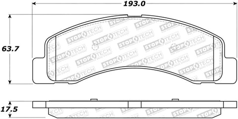 StopTech Street Brake Pads - 308.07560