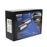 Westin Fusion5 LED Light Bar Single Row 5.5 inch Flex w/3W Epistar (Set of 2) - Black - 09-12232-PR