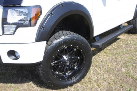 Lund 14-15 GMC Sierra 1500 RX-Rivet Style Textured Elite Series Fender Flares - Black (2 Pc.) - RX117TA
