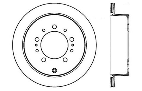 StopTech Drilled Sportstop Cryo Rotor - Right - 128.44157CR