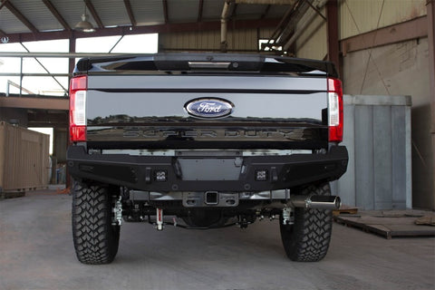 Addictive Desert Designs 17-18 Ford F-250 HoneyBadger Rear Bumper w/ Backup Sensor Cutouts - R167301280103