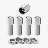 McGard Wheel Lock Nut Set - 4pk. (X-Long Shank) 1/2-20 / 13/16 Hex / 2.165in. Length - Chrome - 23181