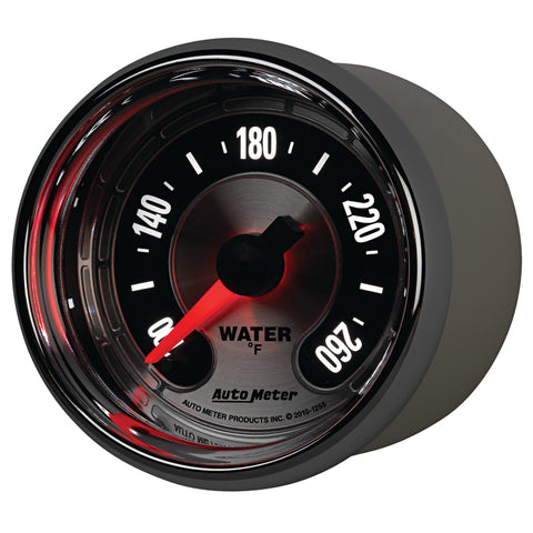 Autometer American Muscle 52mm Full Sweep Electric 100-260 Deg F Water Temperature Gauge - 1255