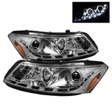 Spyder Honda Accord 08-12 4Dr Projector Headlights- LED Halo DRL Chrm PRO-YD-HA08-4D-HL-C - 5010674