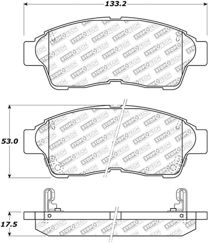 StopTech Street Select Brake Pads - Front - 305.05620