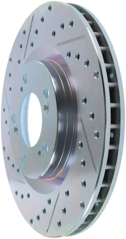 StopTech Select Sport 2000-2009 Honda S2000 Drilled and Slotted Front Right Brake Rotor - 227.40048R