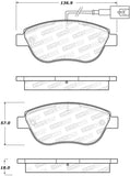 StopTech Street Brake Pads - Front - 308.16181