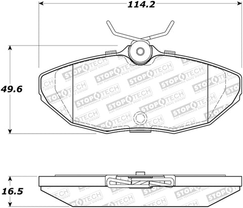 StopTech Street Brake Pads - 308.08060