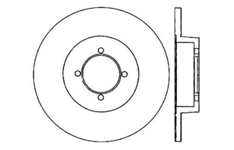 StopTech Slotted & Drilled Sport Brake Rotor - 127.42011L