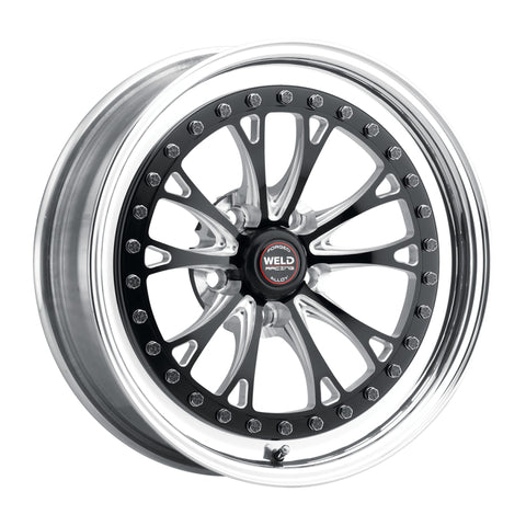 Weld Vitesse 17x10 / 5x4.5mm BP / 8in. BS Low Pad Black Wheel - Polished Non-Beadlock - 94LB7100A80A