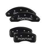 MGP Front set 2 Caliper Covers Engraved Front MGP Black finish silver ch - 17216FMGPBK