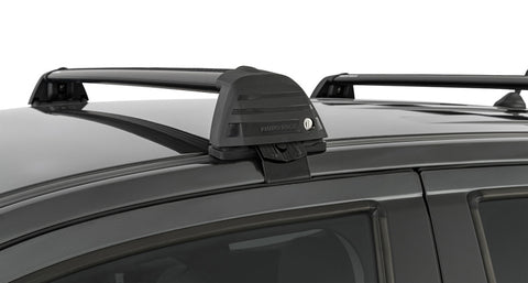 Rhino-Rack 11-20 Ford Ranger PX 4 Door Double Cab Vortex ROC25 Flush 2 Bar Roof Rack - Black - RV0321B