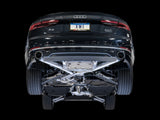AWE Tuning Audi B9 A5 Track Edition Exhaust Dual Outlet - Chrome Silver Tips (Includes DP) - 3020-32032