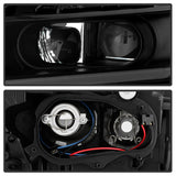 xTune 14-18 Chevy Impala (Excl Limited) DRL Halogen Proj Headlights - Blk Smk (PRO-JH-CIM15-LB-BSM) - 9042881