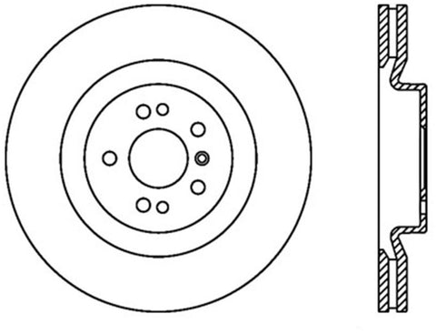 StopTech Drilled Sport Brake Rotor - 128.35091L