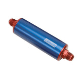 Russell Performance Red/Blue Anodized Aluminum (8-1/4in Length -10 male inlet/outlet) - 649160