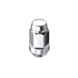 McGard Hex Lug Nut (Cone Seat Bulge Style) M14X1.5 / 22mm Hex / 1.635in. Length (4-Pack) - Chrome - 64073