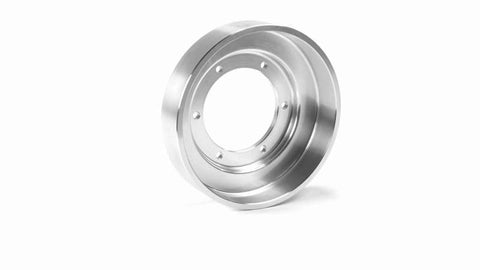 Fleece Performance 03-12 Dodge 2500/3500 Cummins Fan Drive Pulley (Bare Aluminum Finish) - FPE-34660-AL