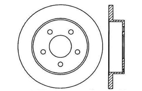 StopTech Drilled Sport Brake Rotor - 128.61042L