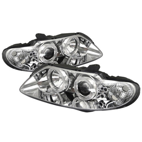 Spyder Pontiac GTO 04-06 Projector Headlights LED Halo LED Chrome High H1 Low H1 PRO-YD-PGTO04-HL-C - 5011756