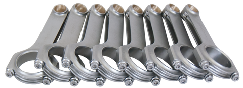 Eagle Chevrolet Small Block H-Beam Connecting Rods w/ ARP L19 Bolts (Set of 8) - CRS6200B3DL19