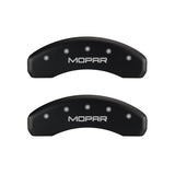 MGP 4 Caliper Covers Engraved Front & Rear MOPAR Red finish silver ch - 32014SMOPRD