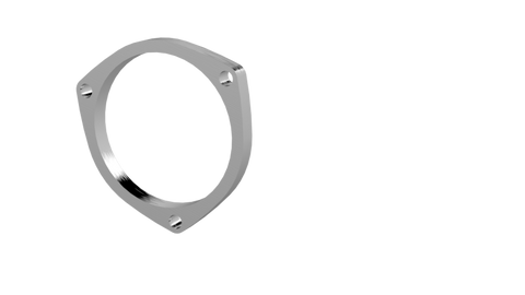 QTP 4in Weld-On QTEC 3 Bolt Flange - 10400F