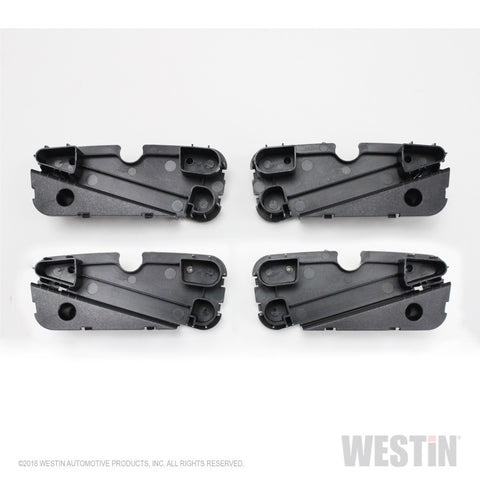 Westin R5 LED Light Kit - 4 End Caps Integrated LED Lights w/ Wiring Harness - Black - 28-51003