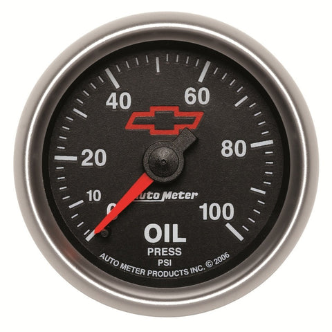 Autometer Sport-Comp II GM 52mm 0-100 PSI Mechanical Oil Pressure Gauge - 3621-00406