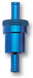 Russell Performance Blue Street Fuel Filter (3in Length 1-1/8in diameter 5/16in inlet/outlet) - 645080