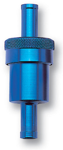 Russell Performance Blue Street Fuel Filter (3in Length 1-1/8in diameter 5/16in inlet/outlet) - 645080