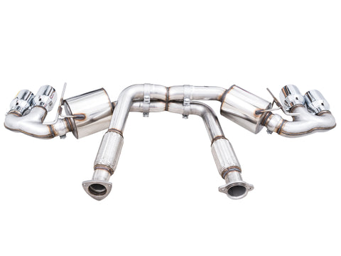 AWE Tuning 2020 Chevrolet Corvette (C8) Touring Edition Exhaust - Quad Chrome Silver Tips - 3015-42151