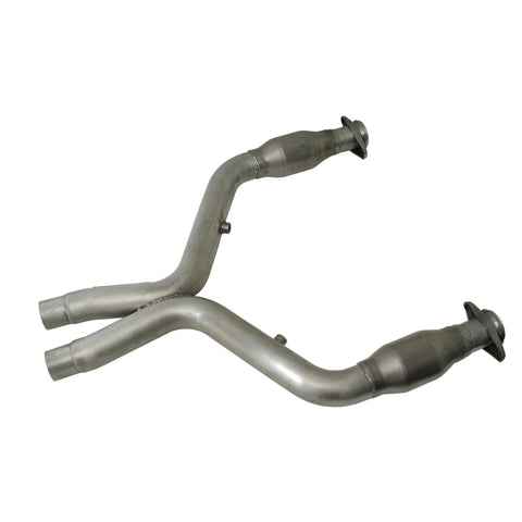 BBK 11-14 Mustang 5.0 Short Mid X Pipe With Catalytic Converters 3.0 For BBK Long Tube Headers - 1658