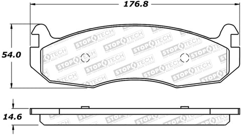 StopTech Street Brake Pads - 308.07880