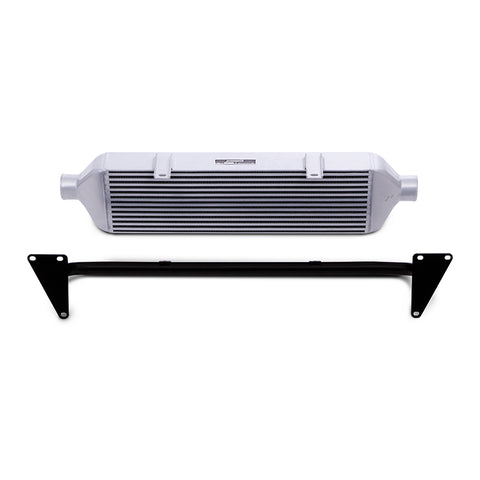 Mishimoto 15-19 Subaru STI Front-Mount Intercooler Kit w/ Black Crash Beam - Silver Core - MMINT-STI-15BSL